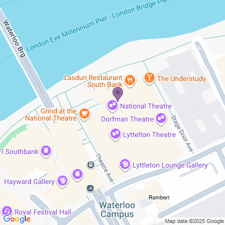 Olivier Theatre (National Theatre) Beliggenhet