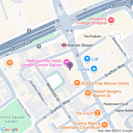 Radisson Blu Edwardian Grafton Beliggenhet