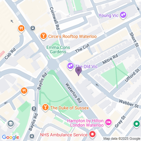 Old Vic Theatre Beliggenhet