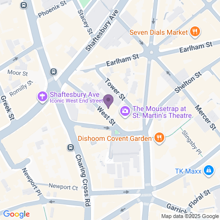 Ambassadors Theatre Beliggenhet