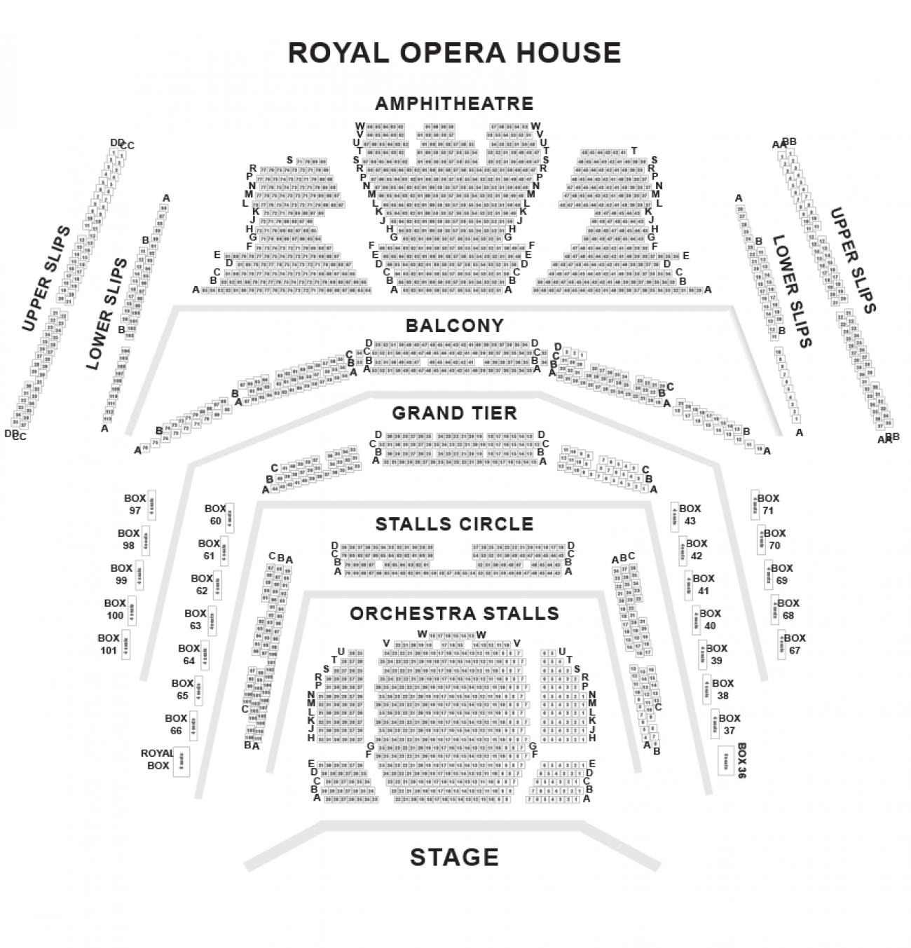 Royal Opera House seteplan Royal Opera House seteplan