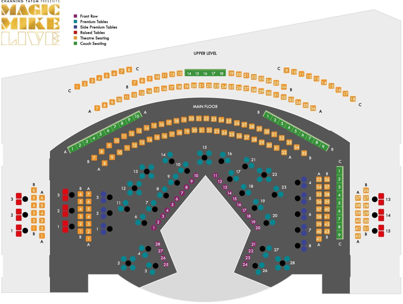 London hippodrome seteplan magic mike live londonboxoffice no