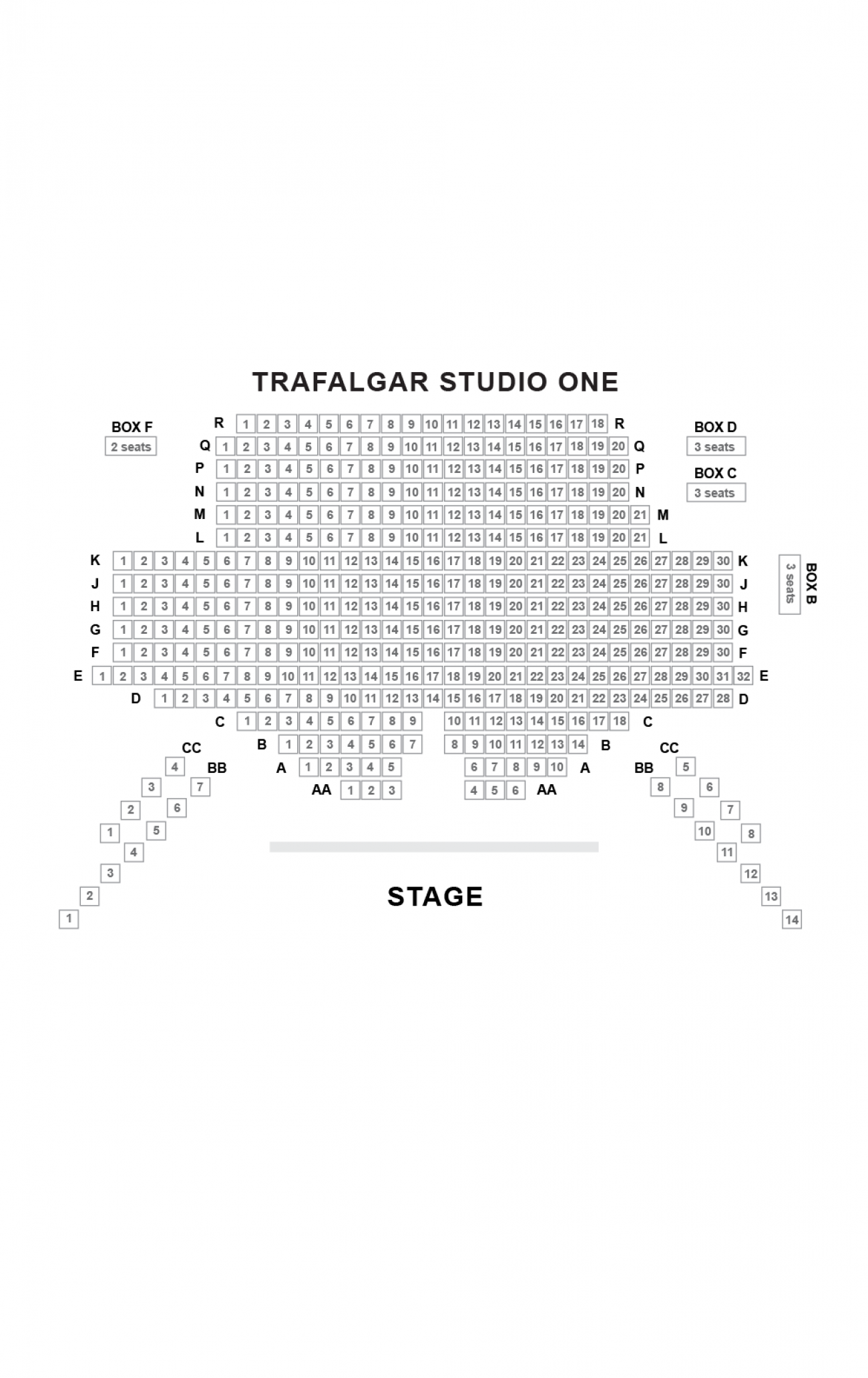 Trafalgar Studios seteplan Trafalgar Studios seteplan
