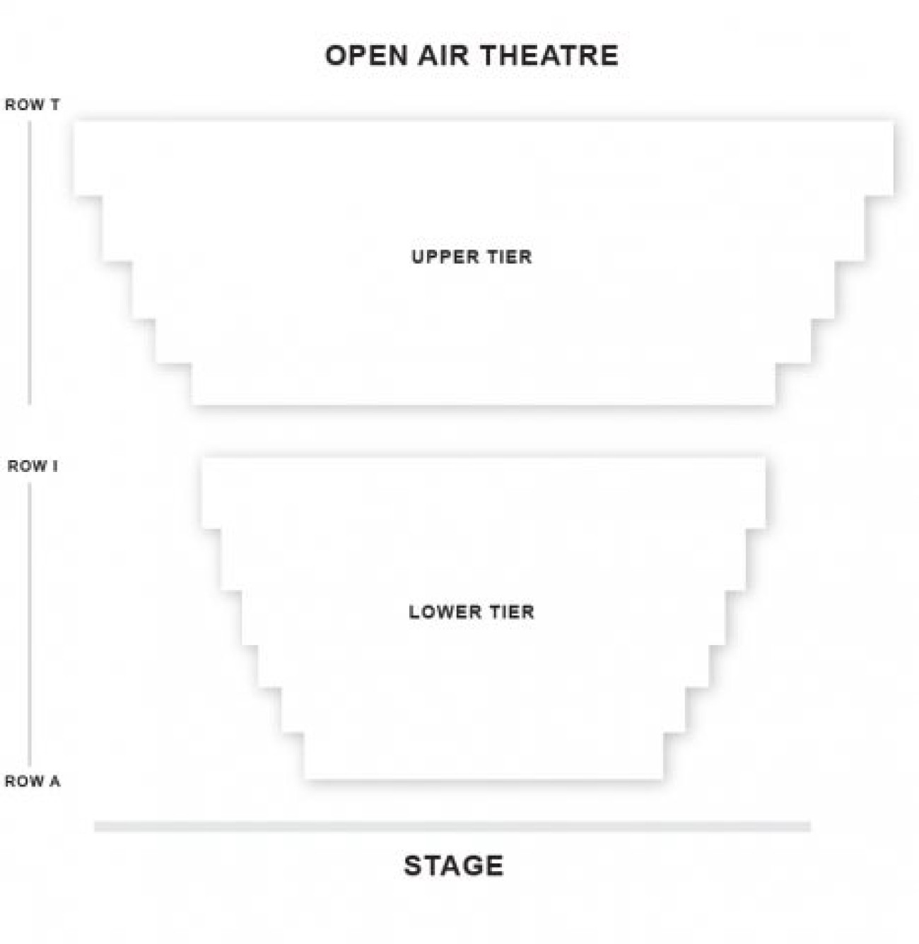 Regent's Park Open Air Theatre seteplan
