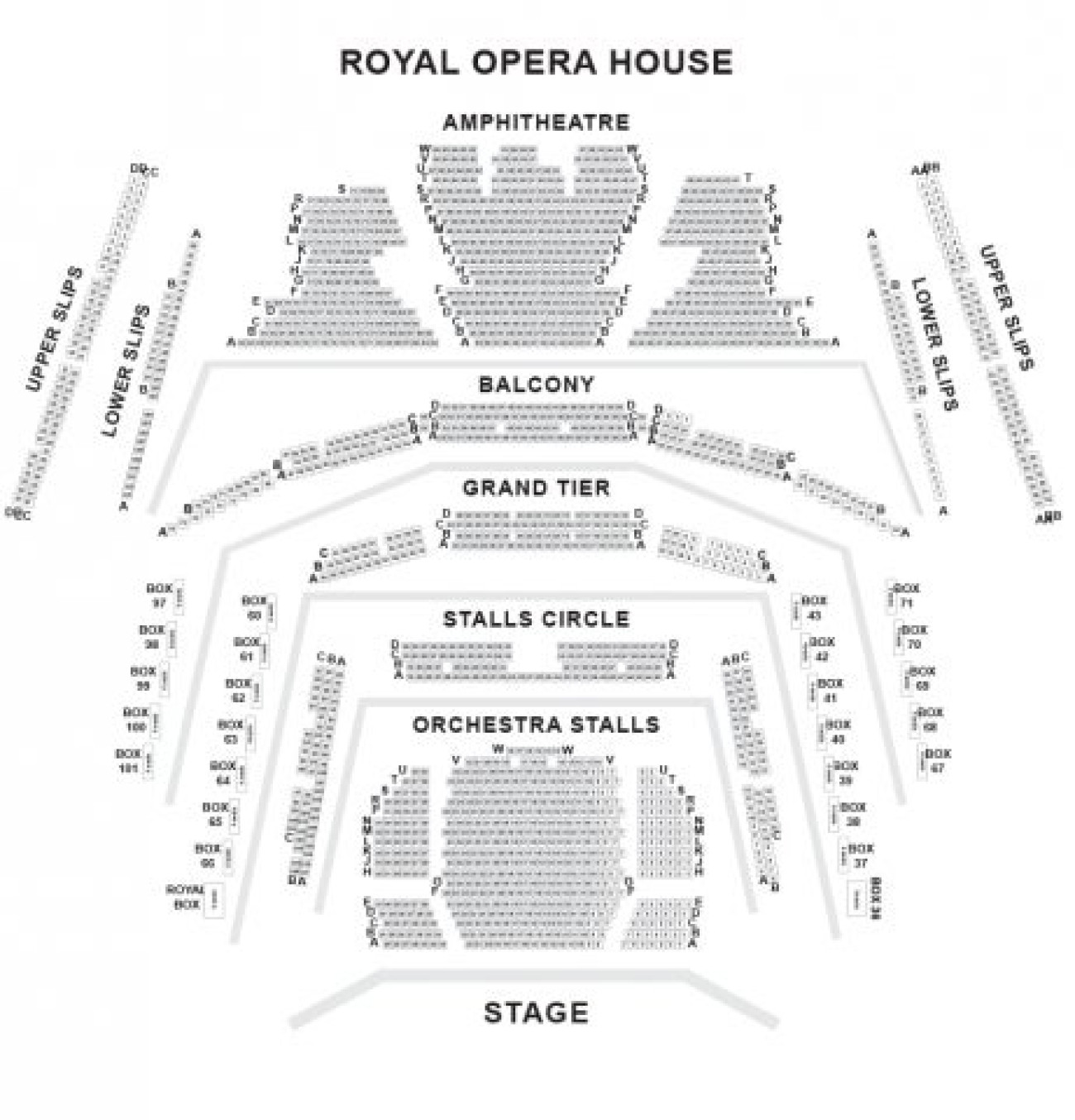 Royal Opera House seteplan