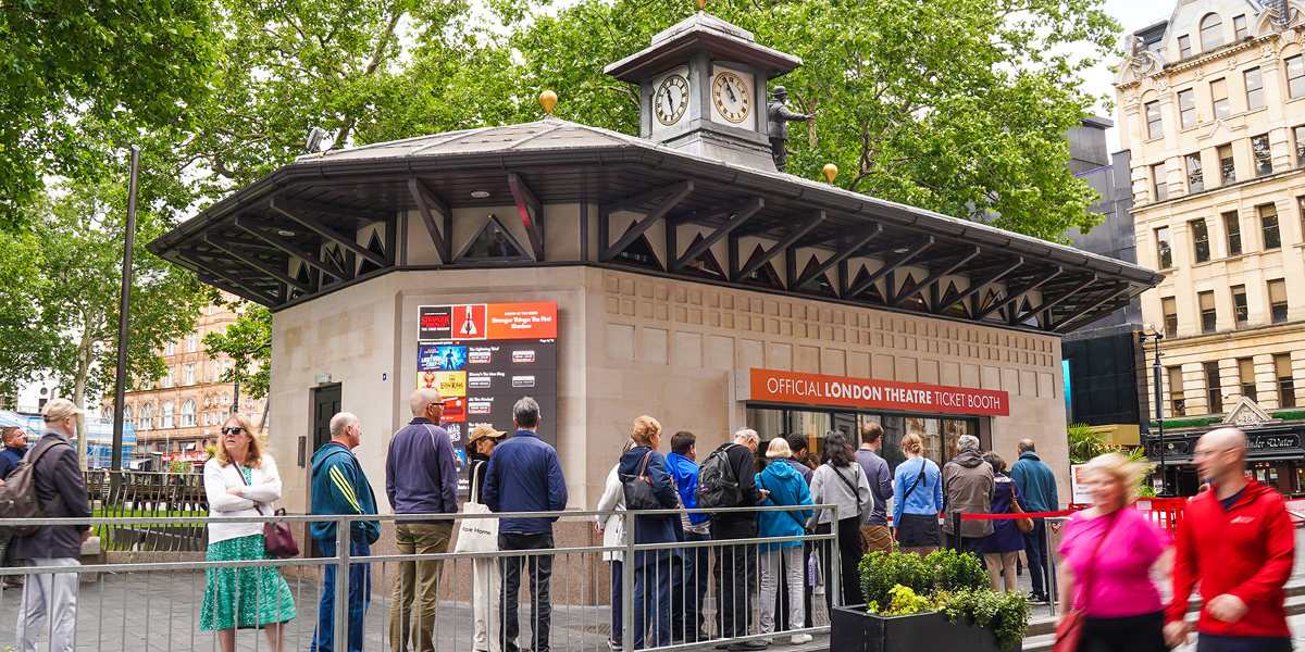 TKTS-kiosken på Leicester Square