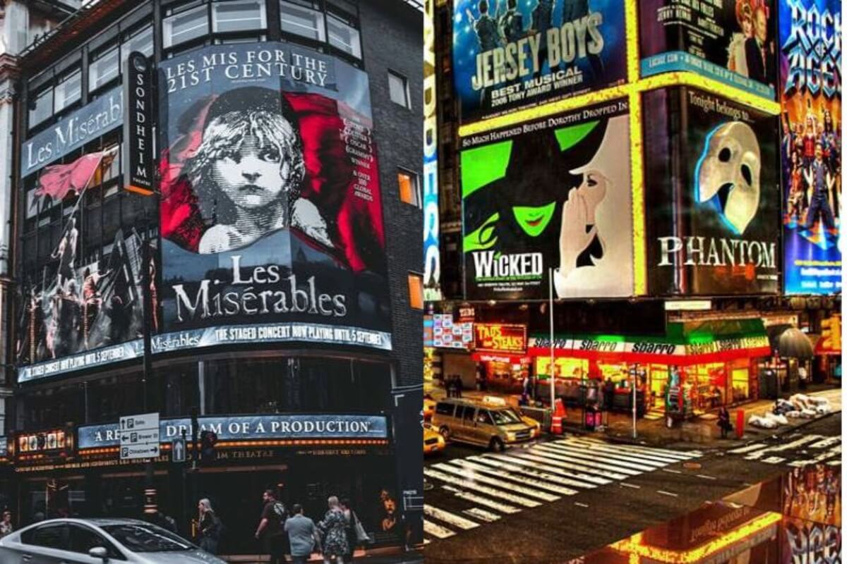 Hva er forskjellen på West End og Broadway?